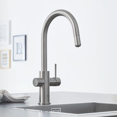 Grohe Blue Home C-afvoer Starter Kit uittrekbare uitloop Supersteel 31541DC0 14