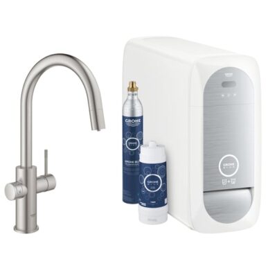 Grohe Blue Home C-afvoer Starter Kit uittrekbare uitloop Supersteel 31541DC0 6