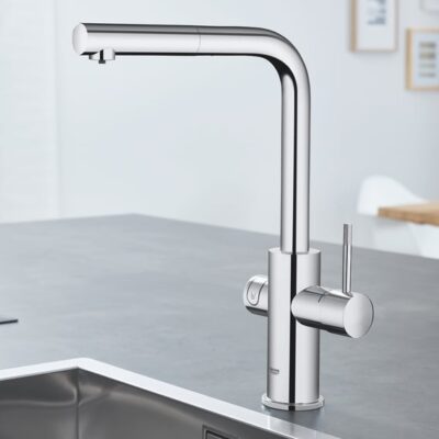 Grohe Blue Home L-uitloop Starter Kit haaks draaibaar uittrekbaar chroom 31539000 20