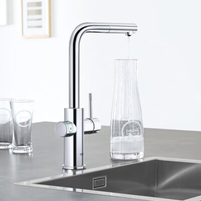 Grohe Blue Home L-uitloop Starter Kit haaks draaibaar uittrekbaar chroom 31539000 16