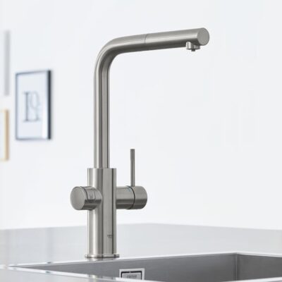 Grohe Blue Home L-uitloop Starter Kit Supersteel met haakse draaibare en uittrekbare uitloop 31539DC0 14