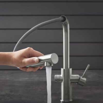 Grohe Blue Home L-uitloop Starter Kit Supersteel met haakse draaibare en uittrekbare uitloop 31539DC0 4