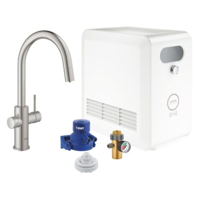 Grohe Blue Professional C-uitloop Mousseuruitloop Rond Draaibaar Uittrekbaar Supersteel 31325DC2 5