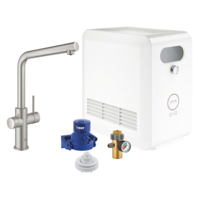 Grohe Blue Professional L-uitloop kit haaks draaibaar 2 standen Supersteel 31347DC3 5
