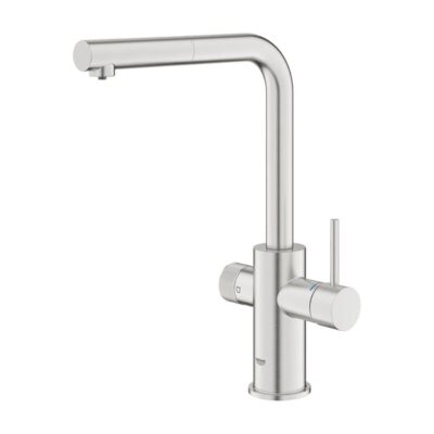 Grohe Blue Pure Minta filter uittrekbare keukenmengkraan – haaks draaibaar Supersteel 30601DC0 6
