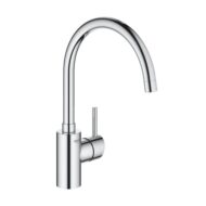 Grohe Concetto chroom keukenmengkraan met draaibare ronde uitloop en eengreepsbediening 32661003 Grohe Concetto chroom keukenmengkraan met draaibare ronde uitloop en eengreepsbediening 32661003
