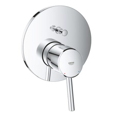 Grohe Concetto eengreeps badmengkraan chroom met keramische cartridge en automatische omschakeling 24054001 4