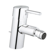 Grohe Concetto eengreeps bidetmengkraan met temperatuurbegrenzer en chroomafwerking 32208001