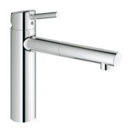 Grohe Concetto eengreeps keukenmengkraan met uittrekbare spoeldouche en zwenkbare uitloop chroom 31129001 8
