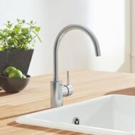 Grohe Concetto PVD steel keukenmengkraan met draaibare uitloop en eengreepsbediening 32661DC3 Grohe Concetto PVD steel keukenmengkraan met draaibare uitloop en eengreepsbediening 32661DC3