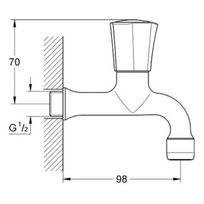 Grohe Costa wastafelkraan chroom 30098001 4