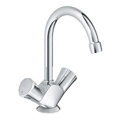 Grohe Costa wastafelkraan met trekstang afvoergarnituur chroom 21375001 7 Grohe Costa wastafelkraan met trekstang afvoergarnituur chroom 21375001 7