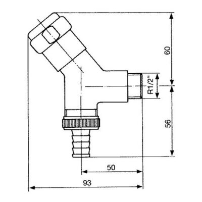 Grohe Eggemann hoekstopkraan 1/2 aansluiting chroom 41010000 4
