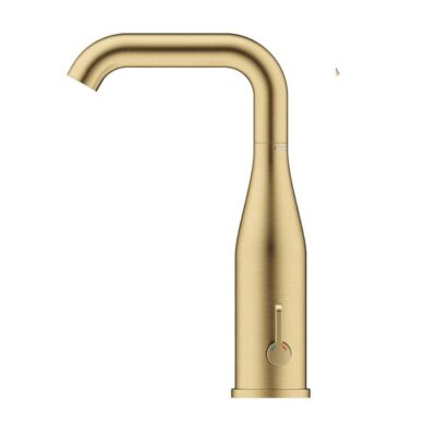 Grohe Essence E wastafelkraan met EcoJoy op batterijen cool sunrise geborsteld 36445GN0 10 Grohe Essence E wastafelkraan met EcoJoy op batterijen cool sunrise geborsteld 36445GN0 10