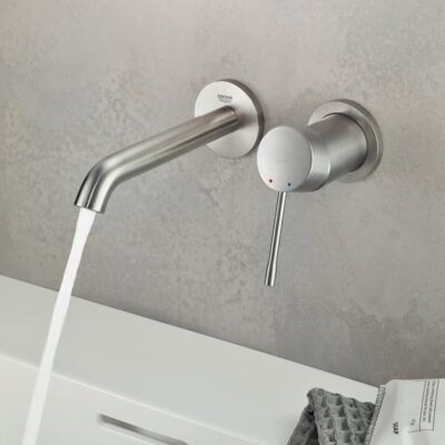 Grohe Essence eengreeps inbouw wastafelmengkraan met EcoJoy supersteel 19408DC1 8 Grohe Essence eengreeps inbouw wastafelmengkraan met EcoJoy supersteel 19408DC1 8