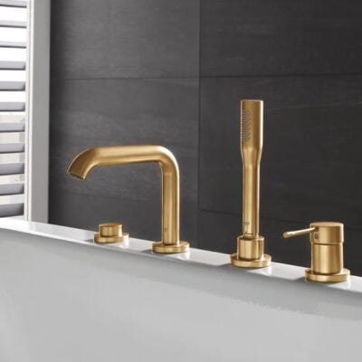 Grohe Essence eenhendel inbouw badrandkraan cool sunrise geborsteld 19578GN1 4