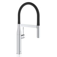 Grohe Essence eenhendel keukenmengkraan draaibaar chroom met mat zwart 30294000 Grohe Essence eenhendel keukenmengkraan draaibaar chroom met mat zwart 30294000