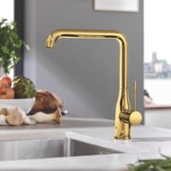 Grohe Essence eenhendel keukenmengkraan draaibaar cool sunrise 30269GL0 Grohe Essence eenhendel keukenmengkraan draaibaar cool sunrise 30269GL0