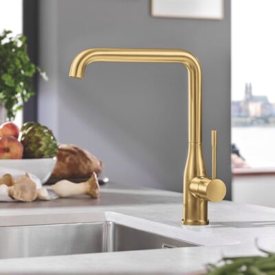 Grohe Essence eenhendel keukenmengkraan draaibaar cool sunrise geborsteld 30269GN0 7