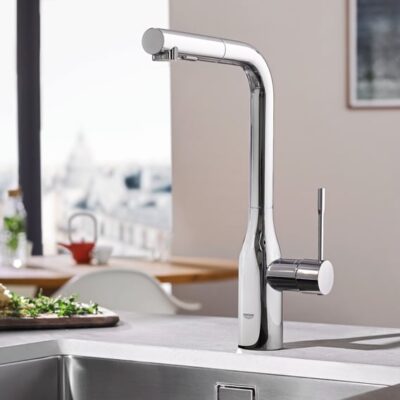 Grohe Essence eenhendel keukenmengkraan uittrekbaar draaibaar chroom 30270000 8