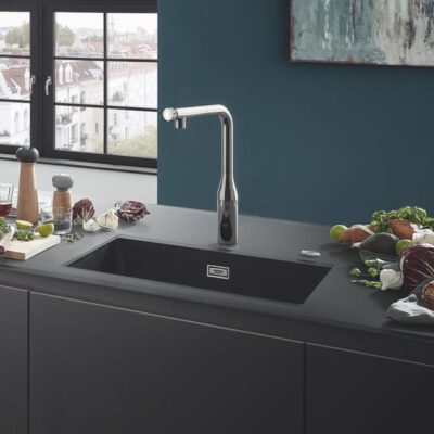 Grohe Essence eenhendel keukenmengkraan uittrekbaar draaibaar chroom 31615000 10
