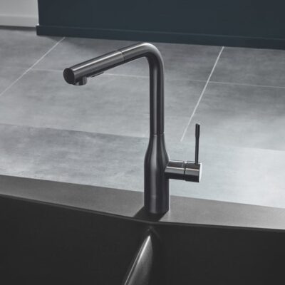 Grohe Essence eenhendel keukenmengkraan uittrekbaar draaibaar hard grafiet geborsteld 30270AL0 4