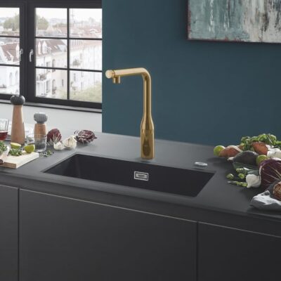 Grohe Essence SmartControl keukenmengkraan draaibaar uittrekbaar 2 standen Cool Sunrise 31615GL0 10