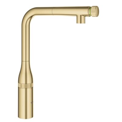 Grohe Essence SmartControl keukenmengkraan draaibaar uittrekbaar 2 standen Cool Sunrise geborsteld 31615GN0 5