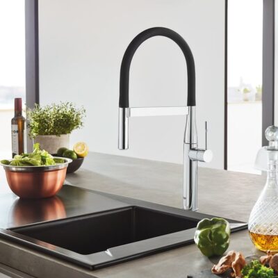 Grohe Essence Spring uittrekbare keukenmengkraan hard graphite met magneet 30294A00 6