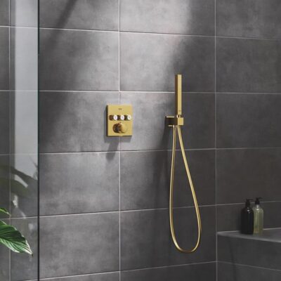 Grohe Euphoria Cube handdouchehouder met slangverbinding cool sunrise 26370GL0 6