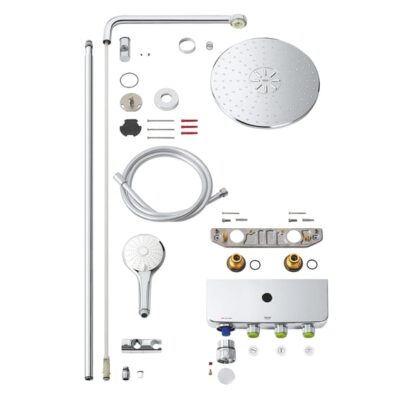 Grohe Euphoria SmartControl Duo douchesysteem wandmontage met thermostaat en 450 mm douchearm 26507000 13