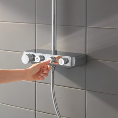 Grohe Euphoria SmartControl Duo douchesysteem wandmontage met thermostaat en 450 mm douchearm 26507000 18