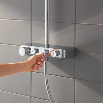 Grohe Euphoria SmartControl Duo douchesysteem wandmontage met thermostaat en 450 mm douchearm 26507000 19