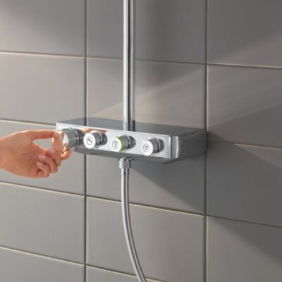 Grohe Euphoria SmartControl Duo douchesysteem wandmontage met thermostaat en 450 mm douchearm 26507000 5