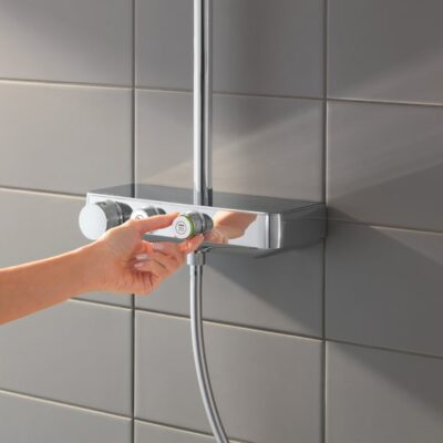 Grohe Euphoria SmartControl thermostatische opbouw regendoucheset met EcoJoy Ø260 mm chroom 26509000 10