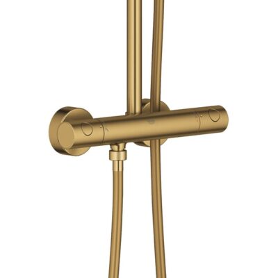 Grohe Euphoria thermostatische opbouw regendoucheset Ø310 mm cool sunrise geborsteld 26075GN0 5