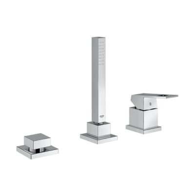 Grohe Eurocube 3-gats eengreeps badcombinatie met keramische cartridge chroom 19966000 4