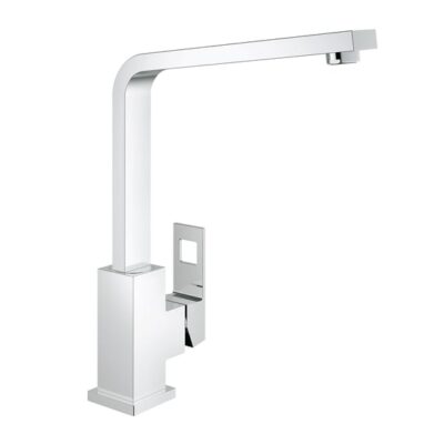 Grohe Eurocube chroom keukenmengkraan met draaibare haakse uitloop en beugelgreep 31255000 7