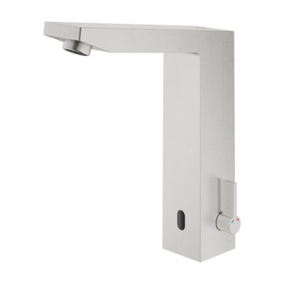 Grohe Eurocube E wastafelkraan met EcoJoy batterij-aangedreven supersteel 36441DC0 4