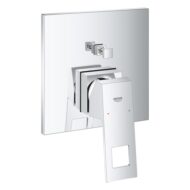 Grohe Eurocube eengreeps badmengkraan chroom met automatische omschakeling en SilkMove technologie 24062000