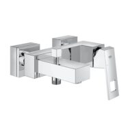 Grohe Eurocube eengreeps badmengkraan wandmontage met perlator en keramische cartridge chroom 23140000
