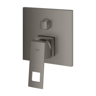 Grohe Eurocube eengreeps inbouw douchemengkraan 3 verbruikers hard graphite geborsteld 24094AL0 4