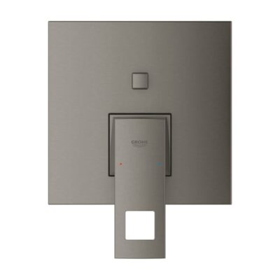 Grohe Eurocube eengreeps inbouw mengkraan voor bad 2 verbruikers hard graphite geborsteld 24062AL0 5