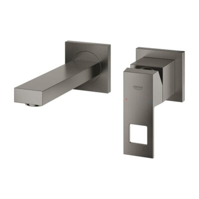 Grohe Eurocube eengreeps inbouw wastafelmengkraan hard graphite geborsteld 19895AL0 5