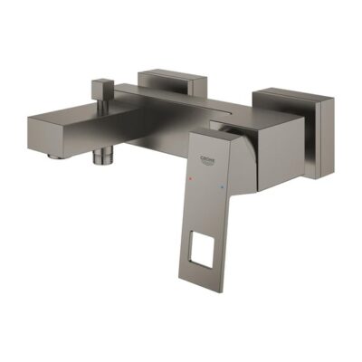 Grohe Eurocube eengreeps opbouw badmengkraan 2 verbruikers hard graphite geborsteld 23140AL0 4