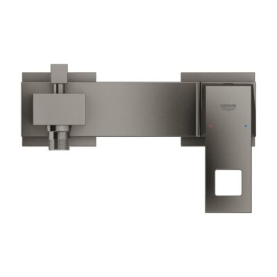 Grohe Eurocube eengreeps opbouw badmengkraan 2 verbruikers hard graphite geborsteld 23140AL0 5