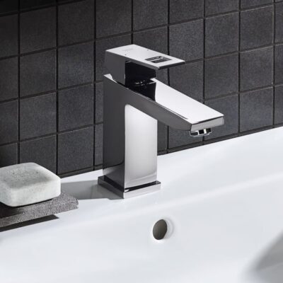 Grohe Eurocube eengreeps wastafelmengkraan M-Size chroom met keramische cartouche en EcoJoy 23445000 4