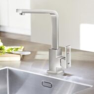 Grohe Eurocube supersteel eenhendel keukenmengkraan met zwenkbare uitloop en 90° bereik 31255DC0 7 Grohe Eurocube supersteel eenhendel keukenmengkraan met zwenkbare uitloop en 90° bereik 31255DC0 7