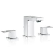 Grohe Eurocube tweegreeps mengkraan met keramische bovenstukken en trekwaste chroom 20351000