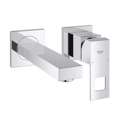 Grohe Eurocube wandmontage 2-gats wastafelmengkraan chroom met verstelbare perlator 19895000 5